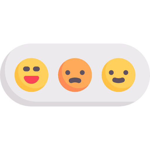 Reaction social media feelings facebook icon