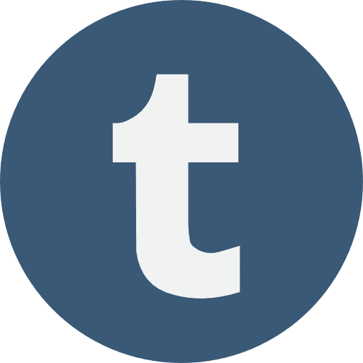 Tumblr logotype social network logo icon Tumblr logotype social network logo icon