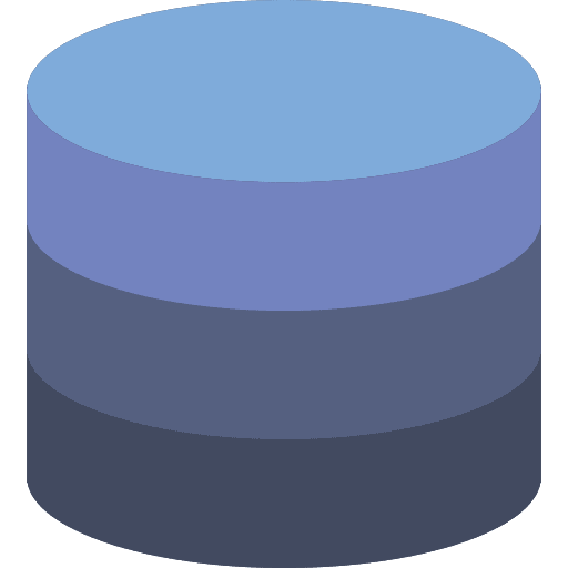 Database dem file repository network icon
