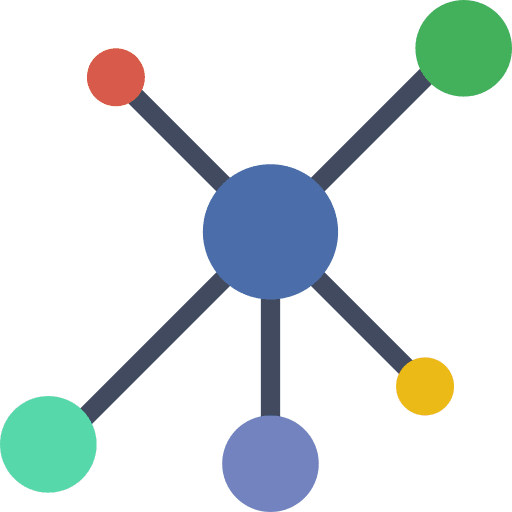 Network shape builder share multimedia icon