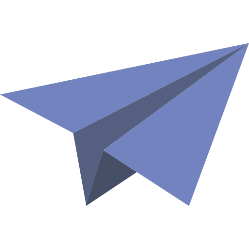 Paper plane direct roll o plane airplane origami icon