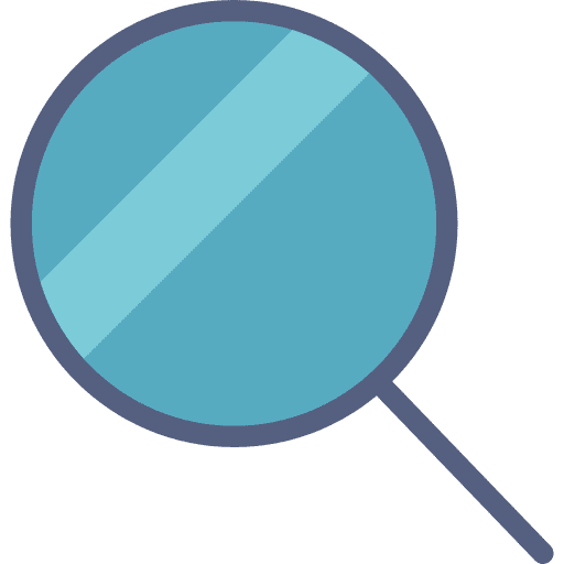 Search magnifying glass loupe detective icon