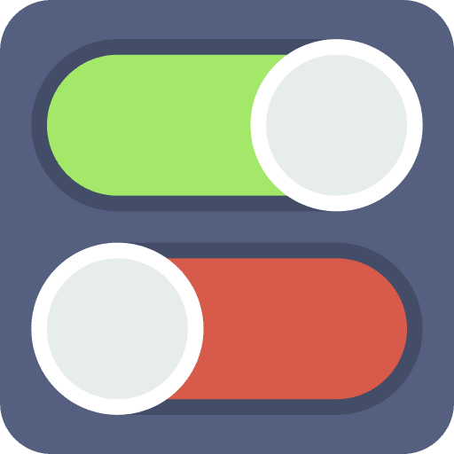 Switch control rss button web page icon