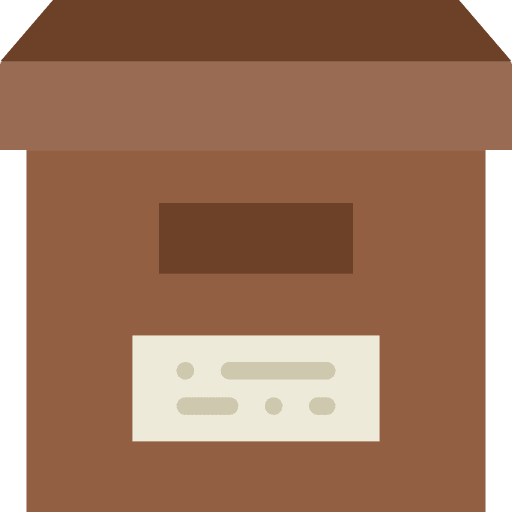Archive box file storage storage icon