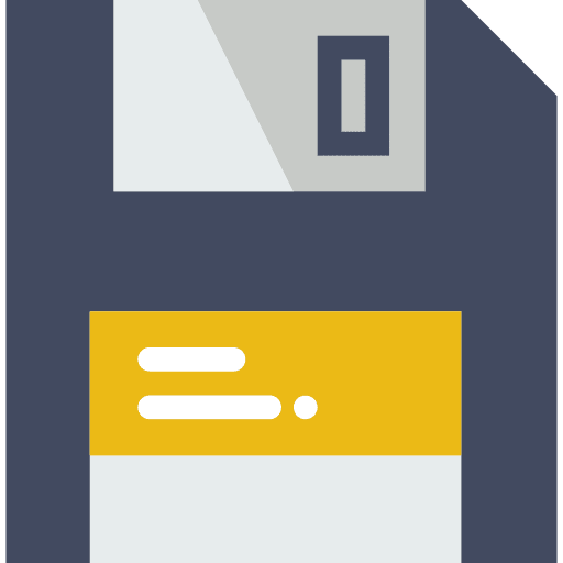Save disk save technology icon