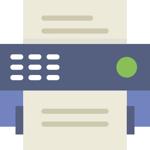 Fax telephone office material phone call icon