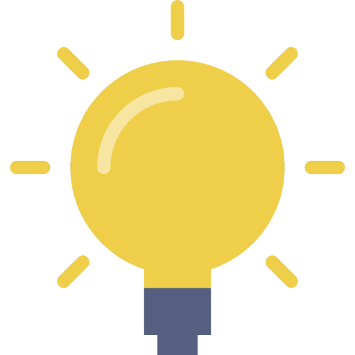Idea bulb lights ideas icon