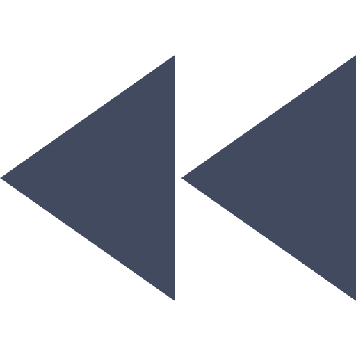 Rewind direction rewind orientation icon
