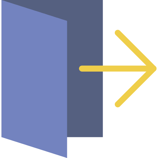 Exit exit button log out icon