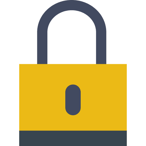Locked caps lock security lock icon