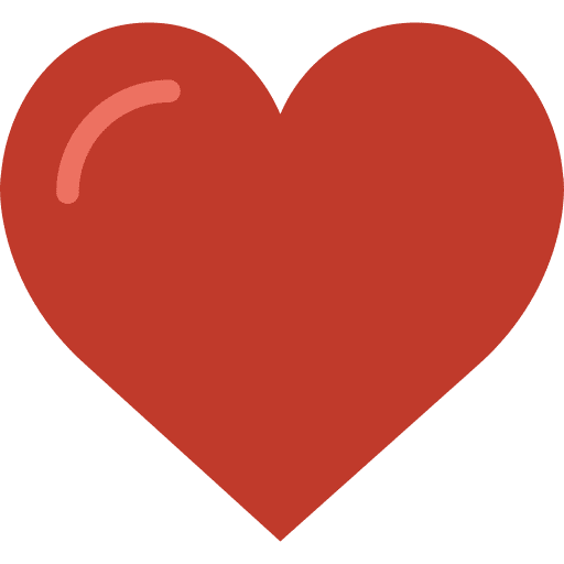 Like twitter like love shapes icon