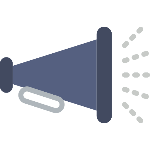 Megaphone announcement loudspeaker cheer icon