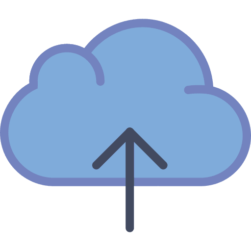 Cloud computing multimedia option jotta cloud data icon