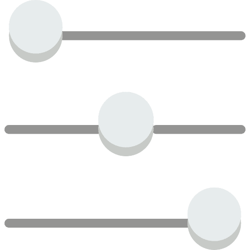 Controls panel levels controls icon