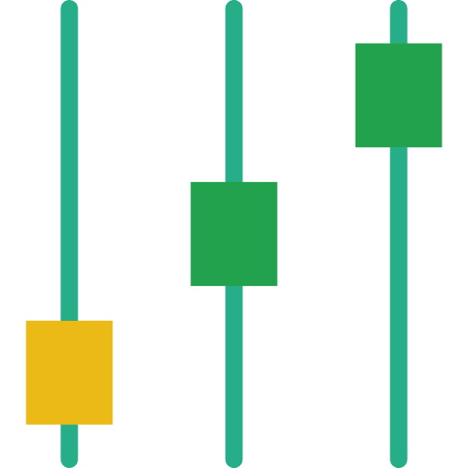 Controls settings panel levels icon