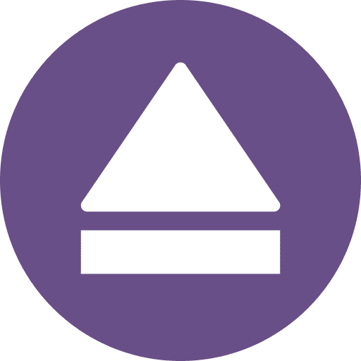 Eject multimedia option eject video player icon