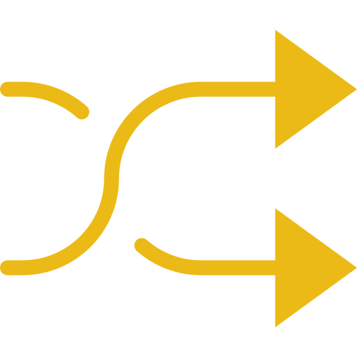 Shuffle symbols shuffle changing icon