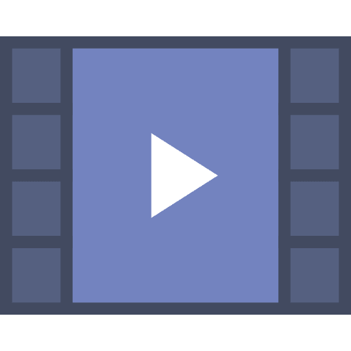 Video player clip video player play video icon