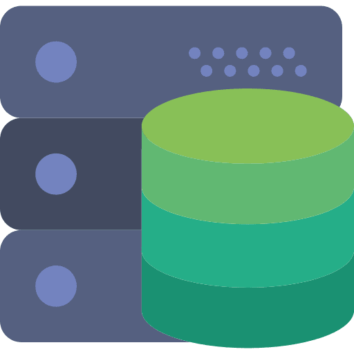 Database server files network icon