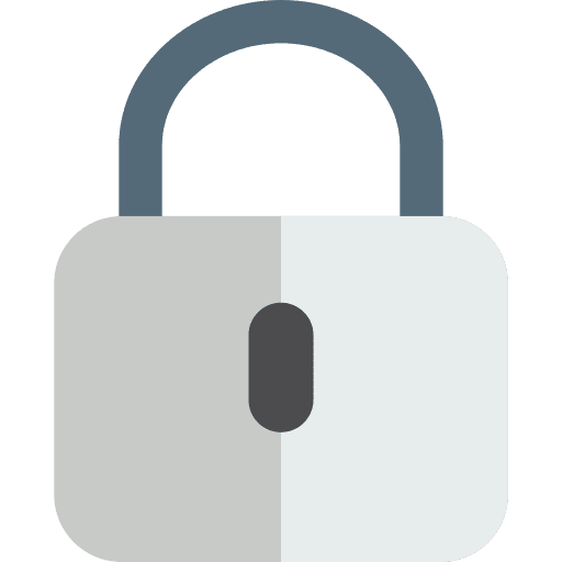 Locked secure security lock icon