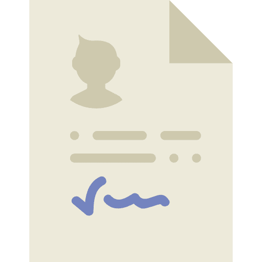 Resume personal profile business profile icon