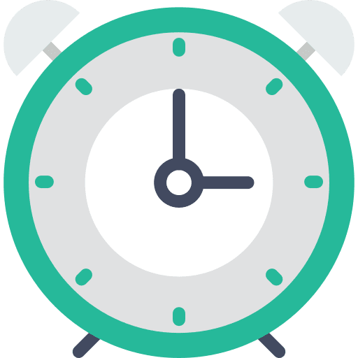 Alarm clock time timer clock icon