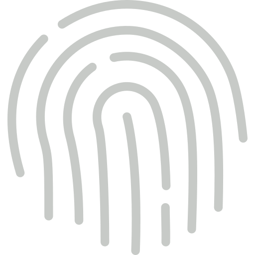 Fingerprint detective fingerprint identification icon