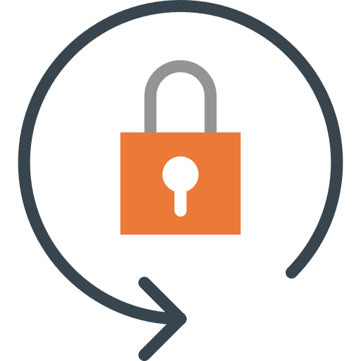 Lock security locked padlock icon