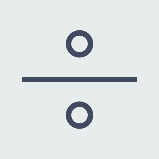 Divide shapes calculator calculating icon
