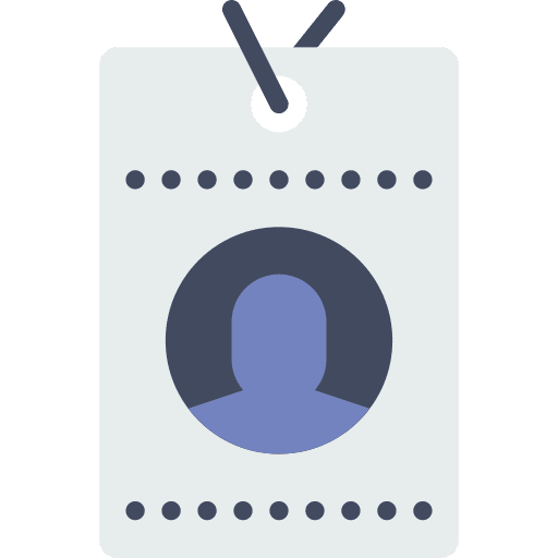 Id card identity id card business icon