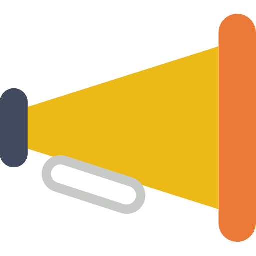 Megaphone protest outreach shout icon