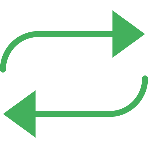 Repeat orientation flat direction icon