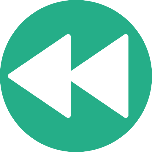 Rewind multimedia option arrows orientation icon