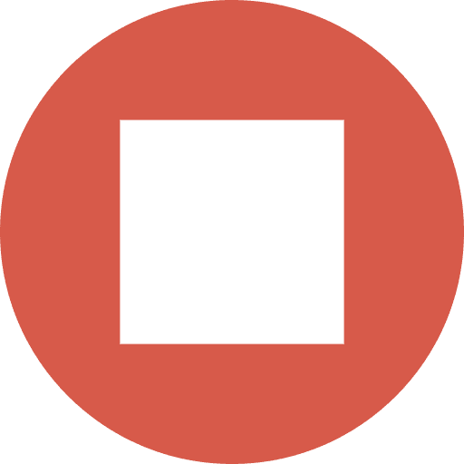 Stop video player stop multimedia option icon