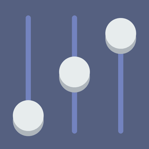 Controls levels controls adjustment icon
