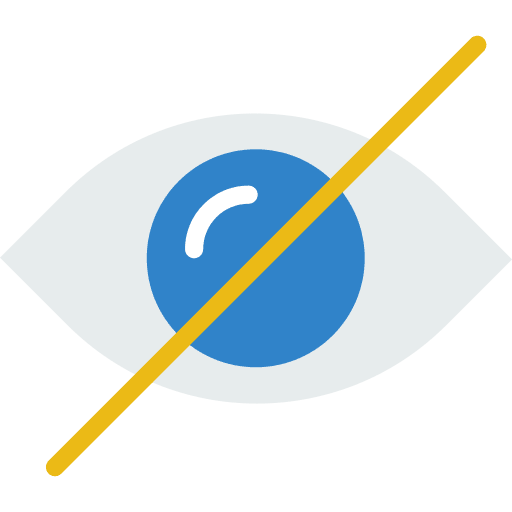 Hide hide optical blind icon