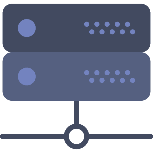 Server hosting server files icon