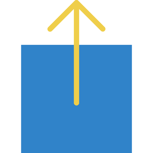 Upload uploading up arrow outbox icon