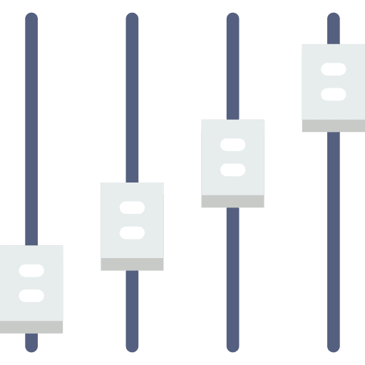 Controls adjustment settings panel icon