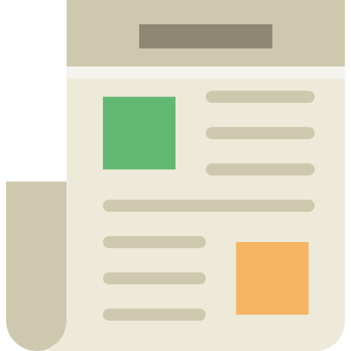 Newspaper newspaper news report journal icon