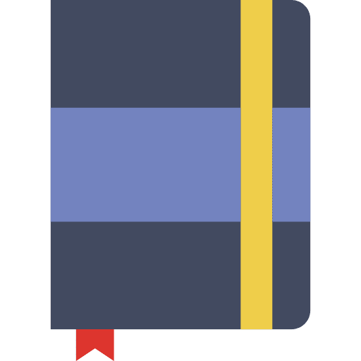 Notebook bookmark business address book icon