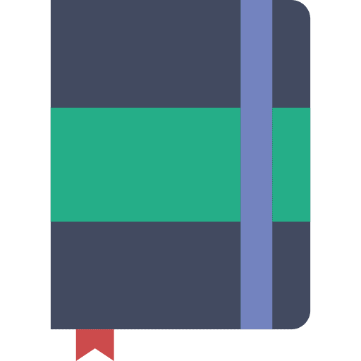 Notebook business bookmark agenda icon