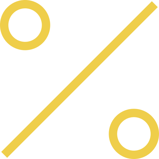 Percent percent sales discount icon
