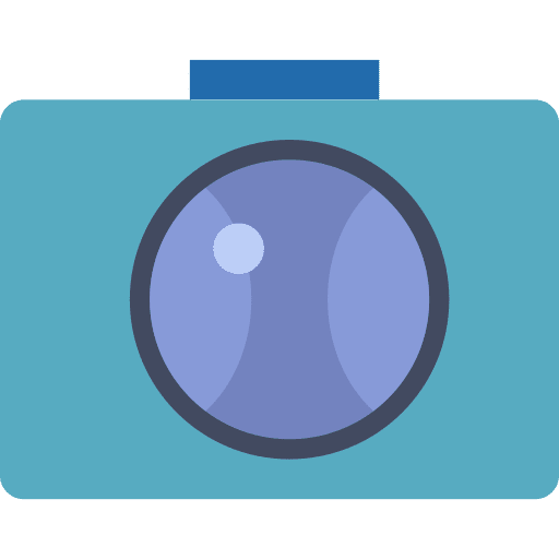 Photo camera digital ar camera technology icon