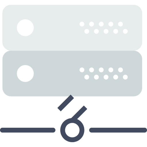 Server database multimedia servers icon