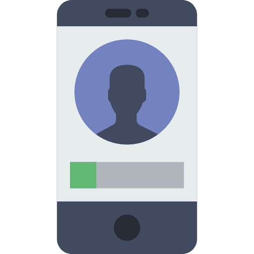 Smartphone mobile phone touch screen cellphone icon