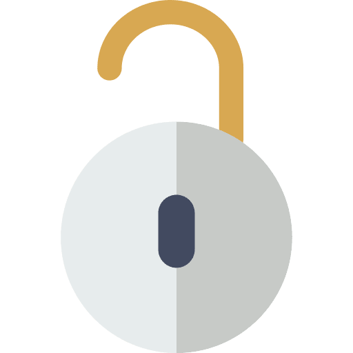 Unlocked tools and utensils unlocked secure icon