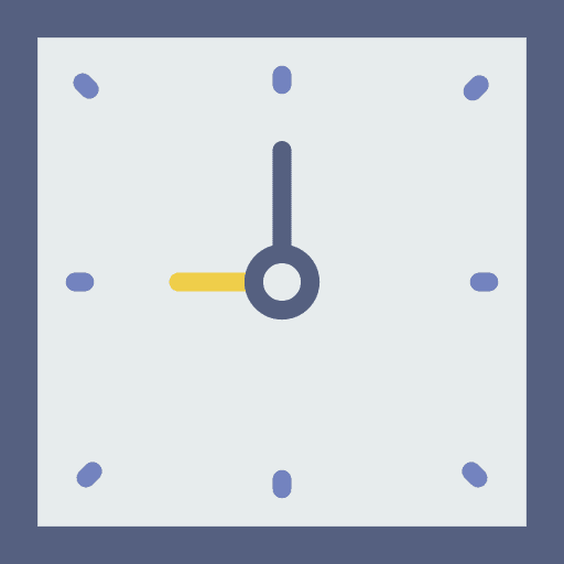 Clock clock square watch icon