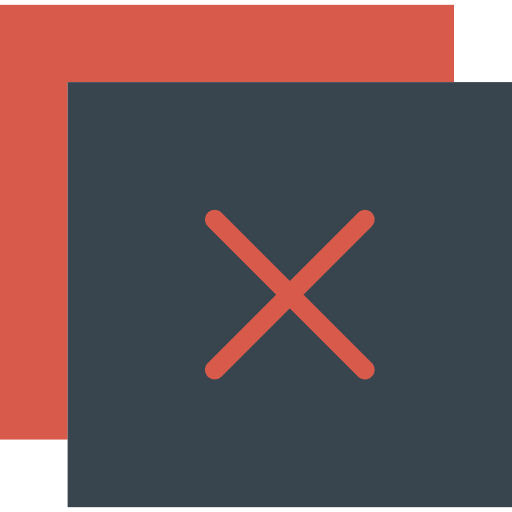 Close error prohibition cancel icon