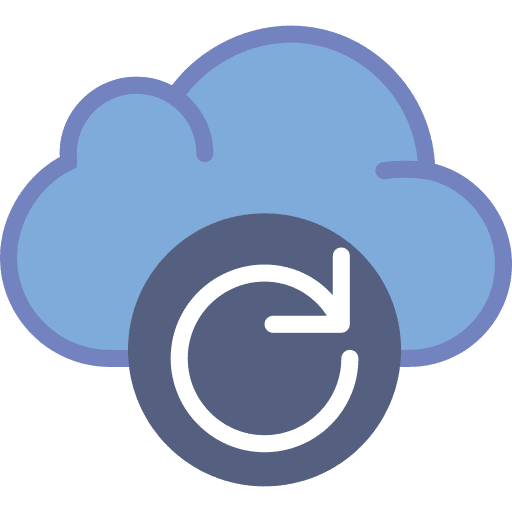 Cloud computing multimedia option cloud computing storage icon